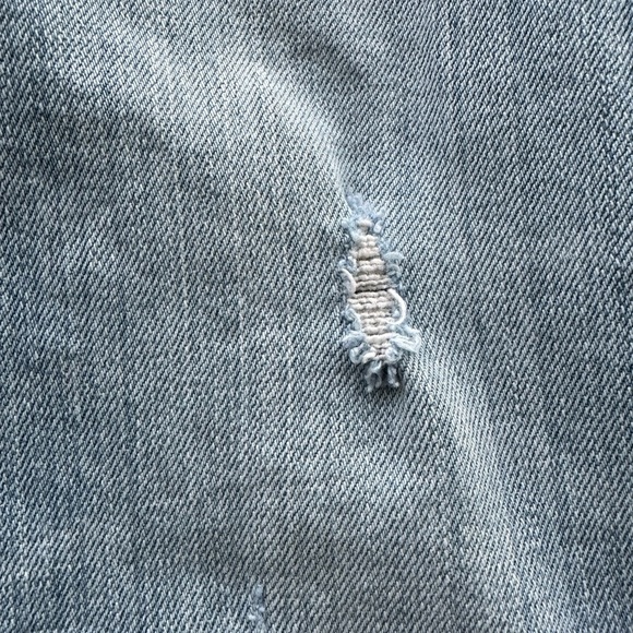 Levi's Retro 70's 423 Flare Jeans Low Rise White Washed Zip 2 Button Size 11/30 - Picture 10 of 14